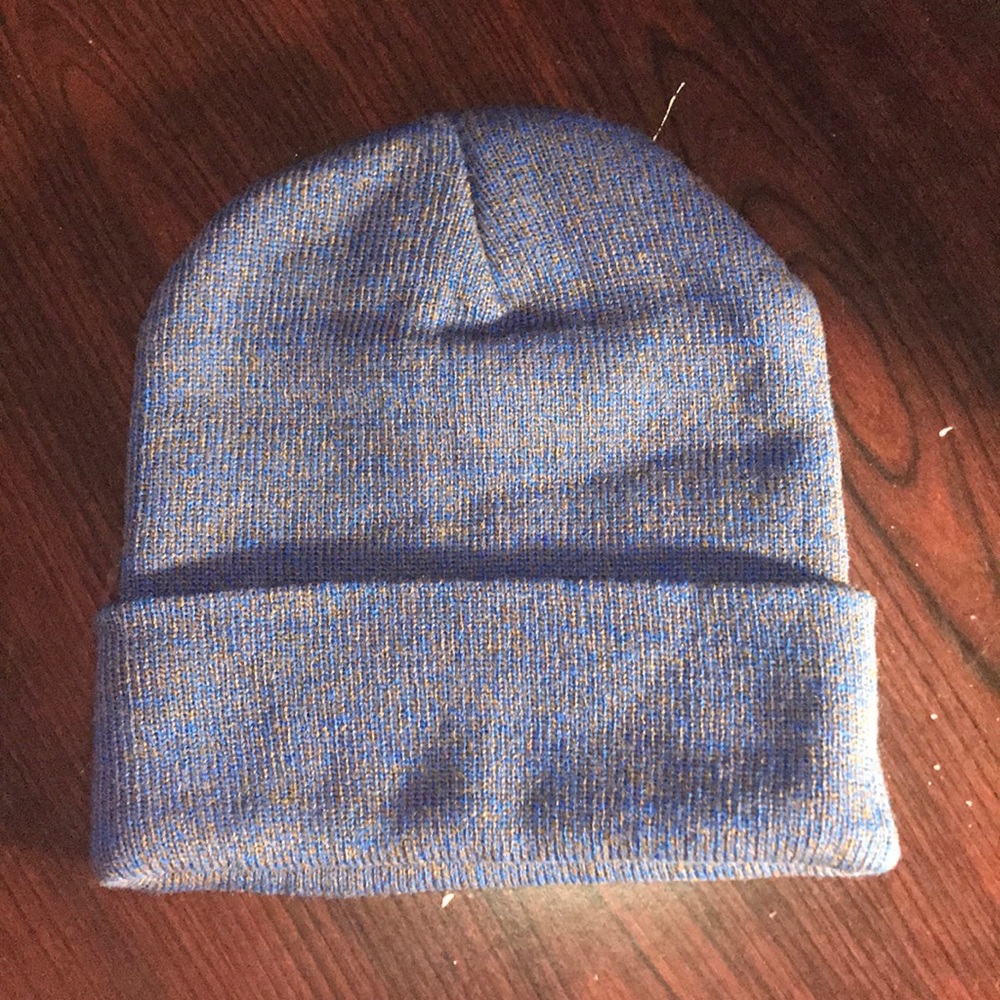 Blue and Brown Speckled Beanie